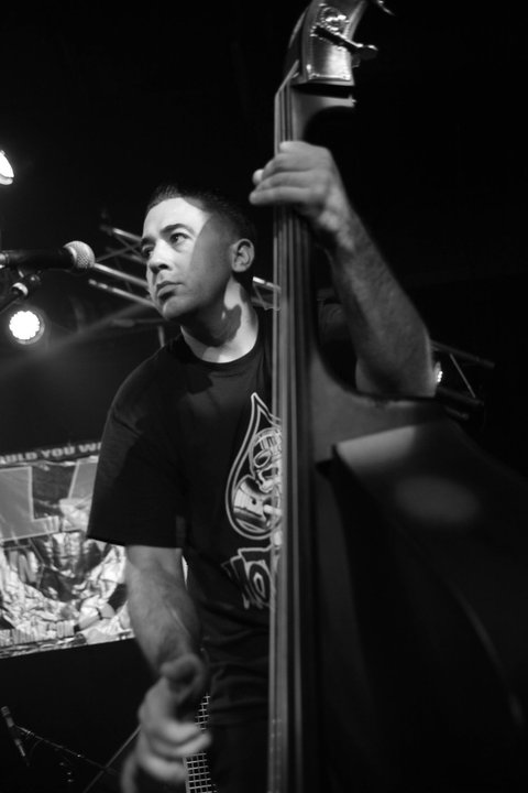 Brett Black performing on stage